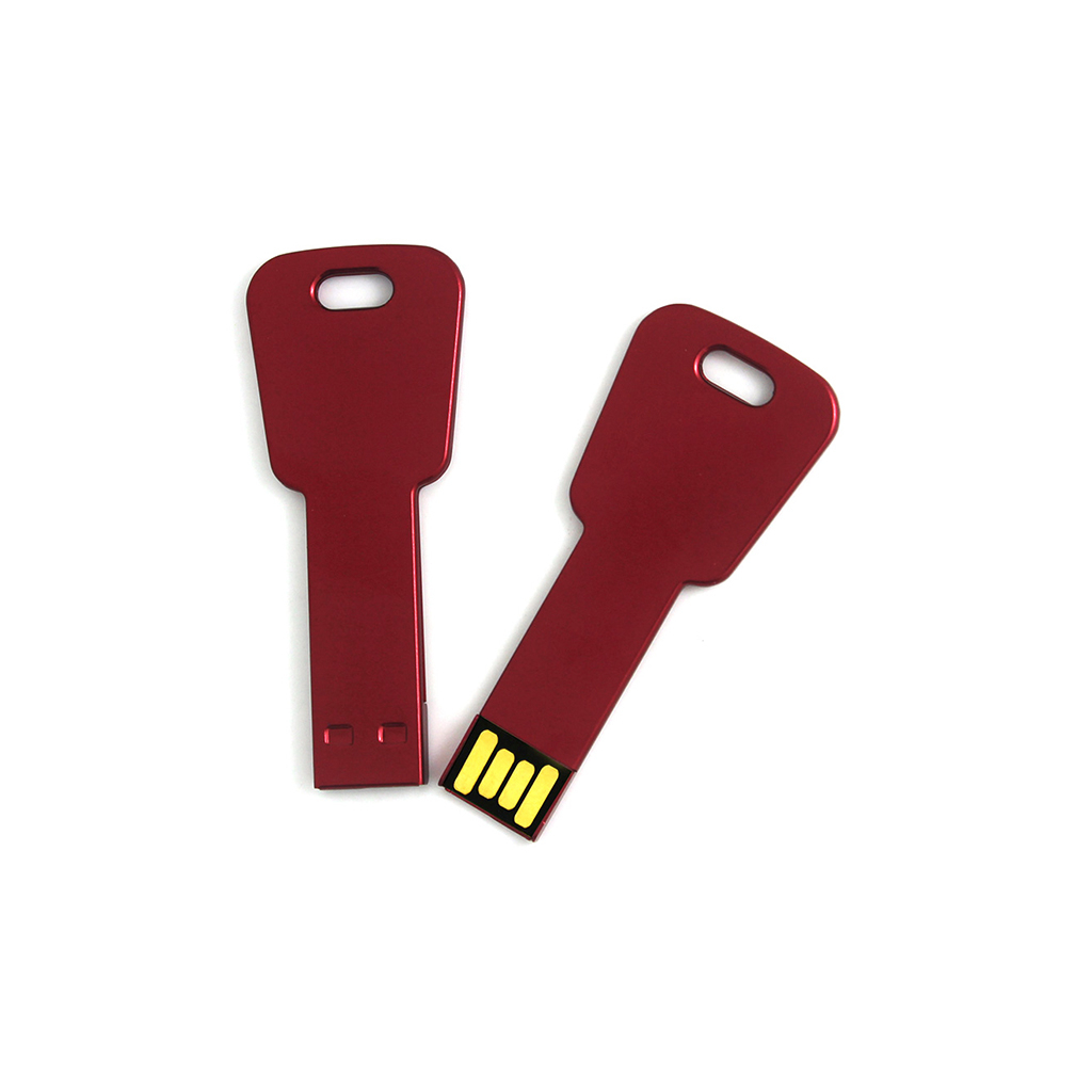 紅鑰匙金屬USB 隨身碟製作