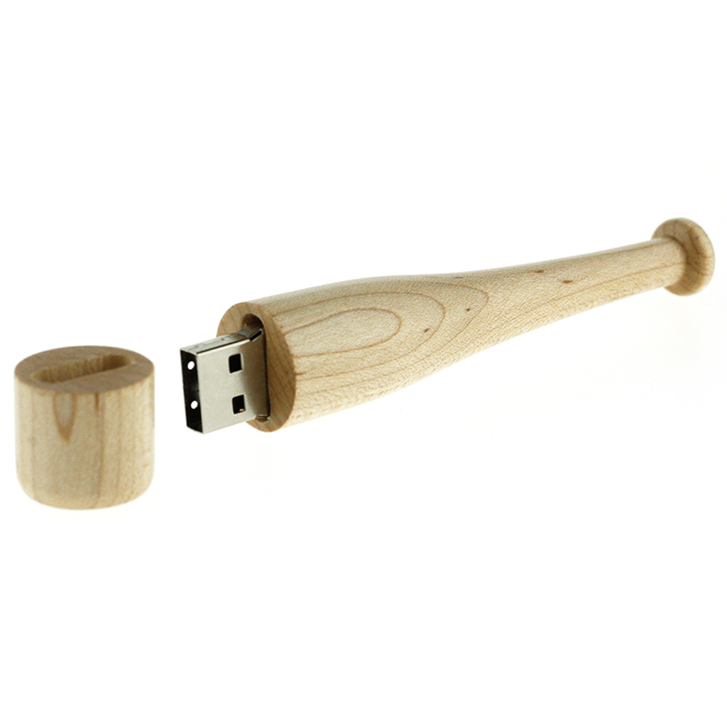 木頭球棒隨身碟 木頭USB隨身碟-