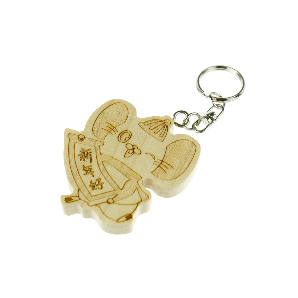 新年老鼠木製隨身碟 新年禮物-