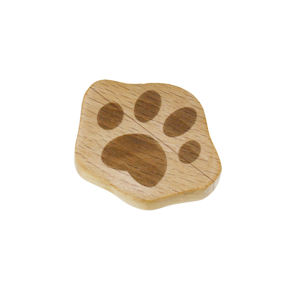 狗狗腳掌木質隨身碟-