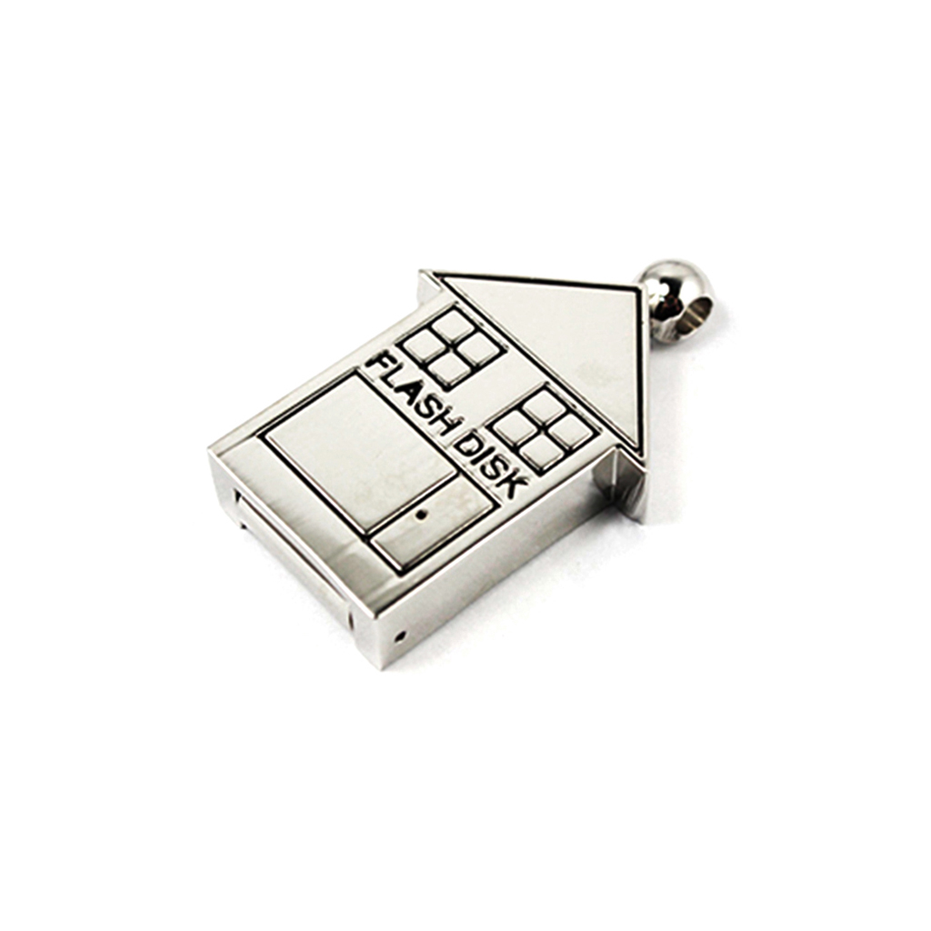 金屬房子隨身碟 鑰匙圈隨身碟-