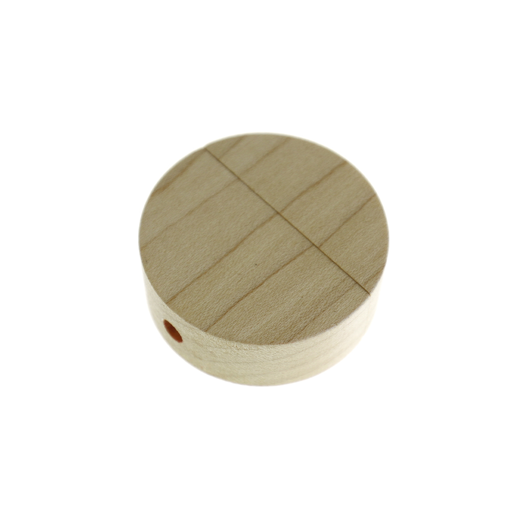 立體木製圓型USB-