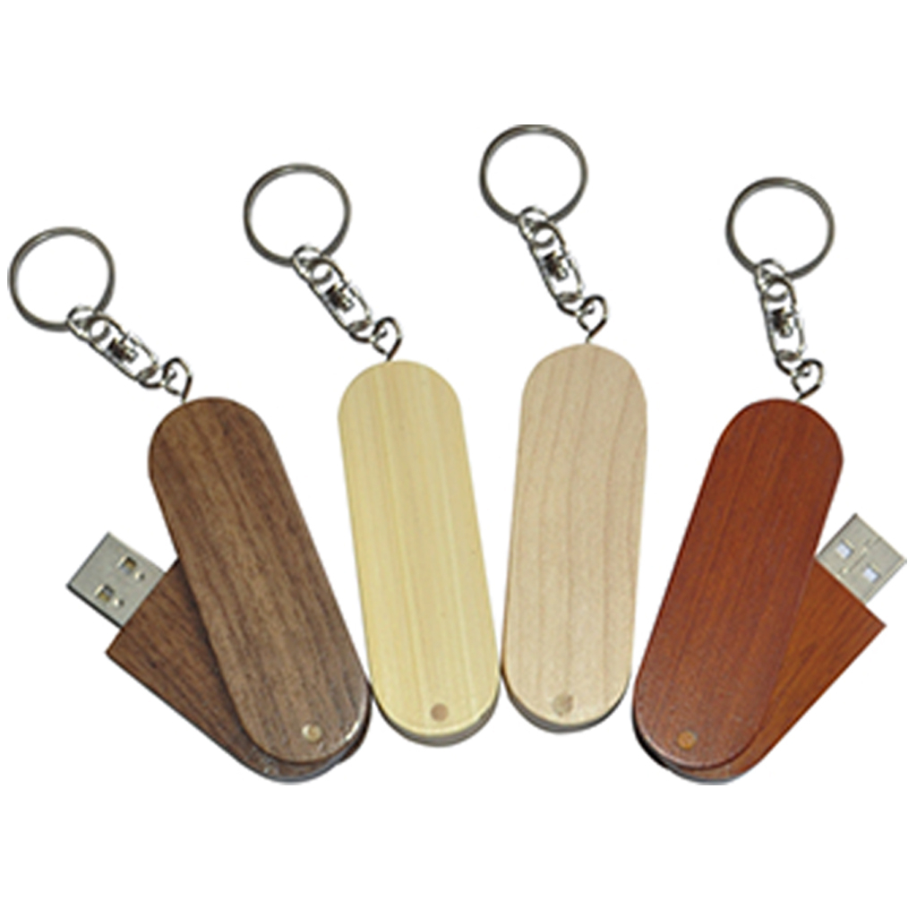 旋轉木紋隨身碟-