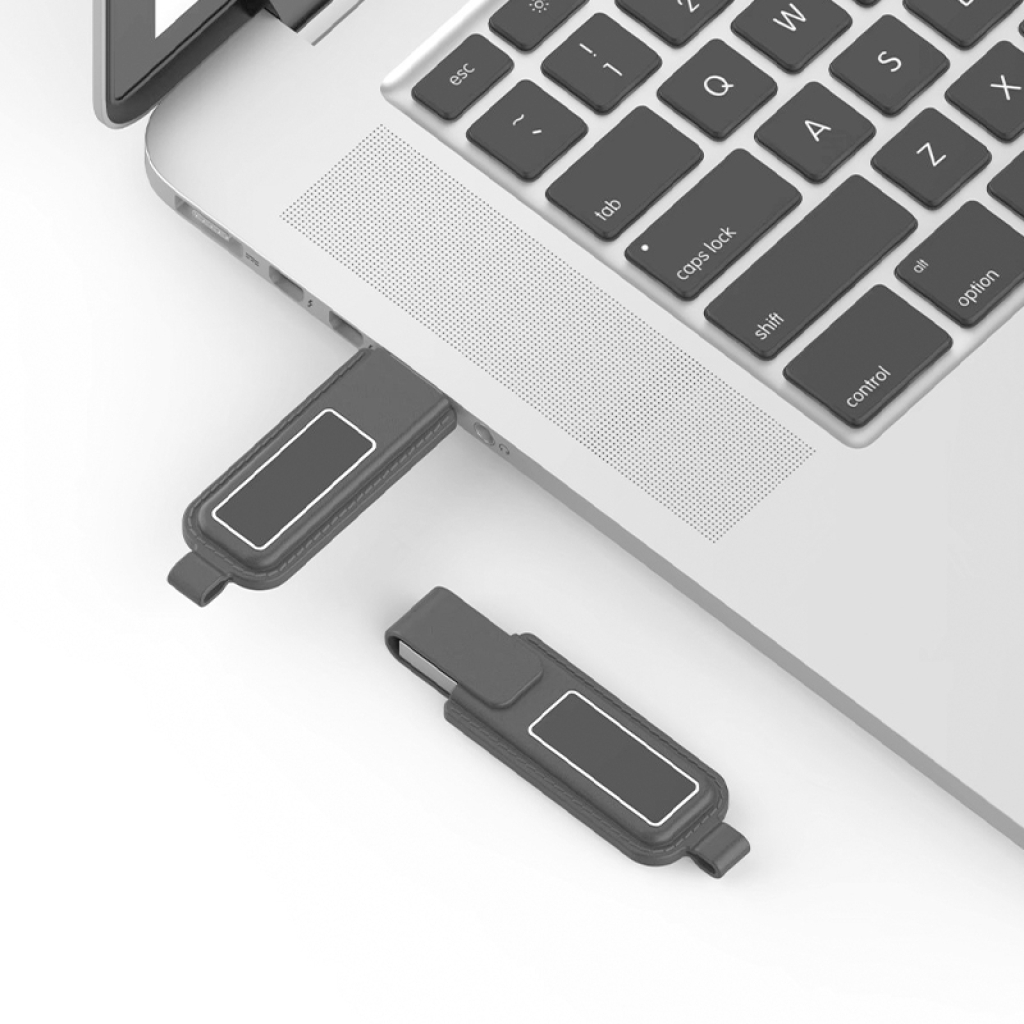 藍色皮革隨身碟-藍色皮革隨身碟