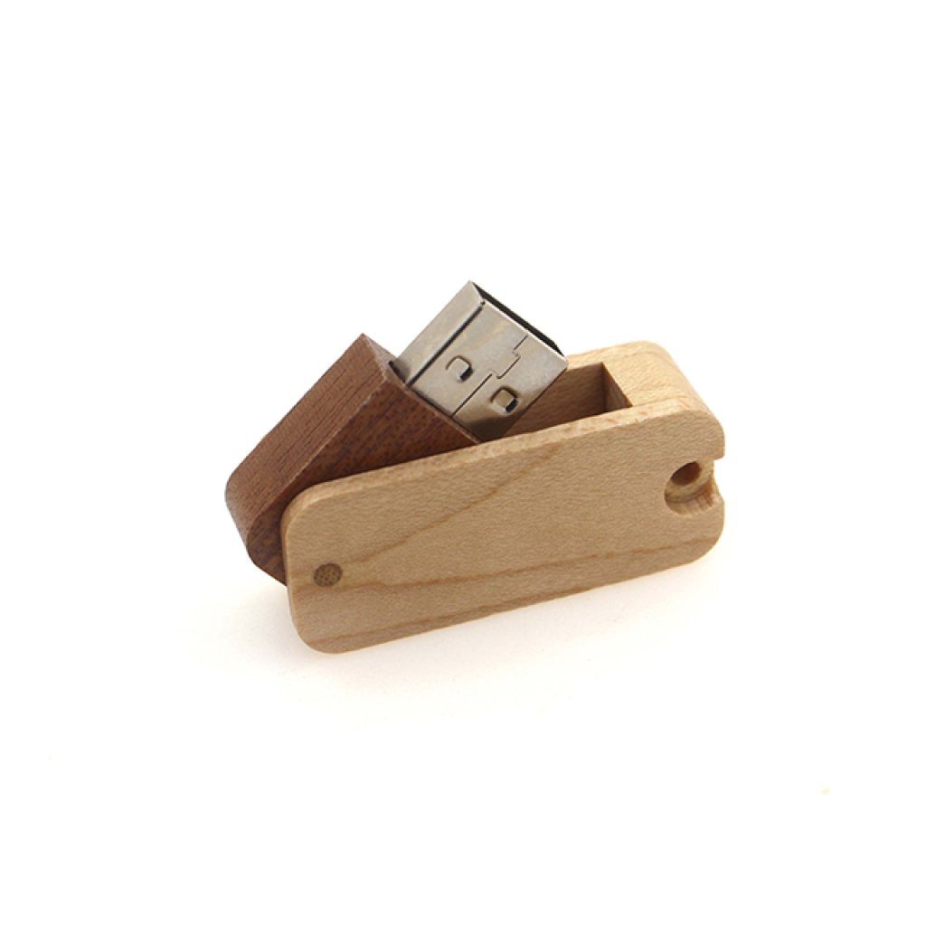 旋轉雙色木頭隨身碟-旋轉雙色木頭隨身碟